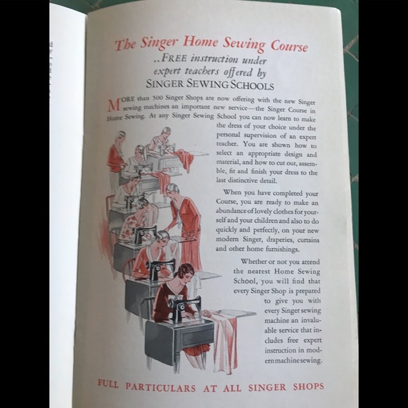 Vintage 1920s Singer Sewing Mschine booklet, very clean! - Picture 6 of 9